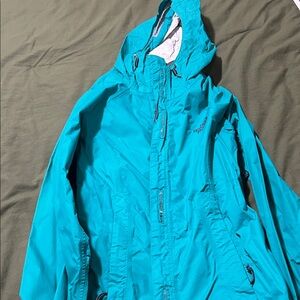 Teal Northface Windbreaker